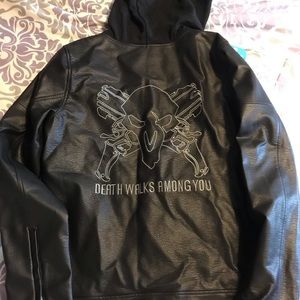 Overwatch Reaper pleather jacket with hood